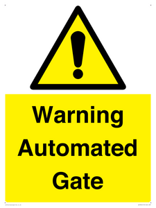 Warning Automated Gate